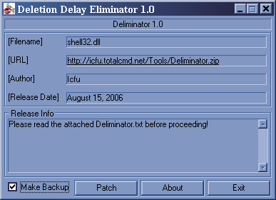 Deletion Delay Eliminator